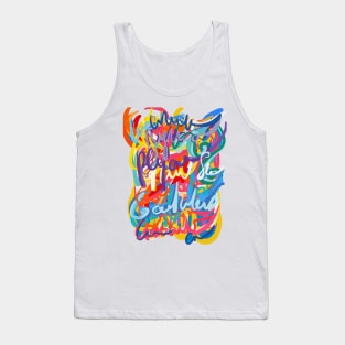 Graffiti Message of Love and Hope Art Tank Top